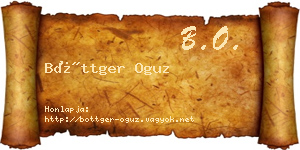 Böttger Oguz névjegykártya
